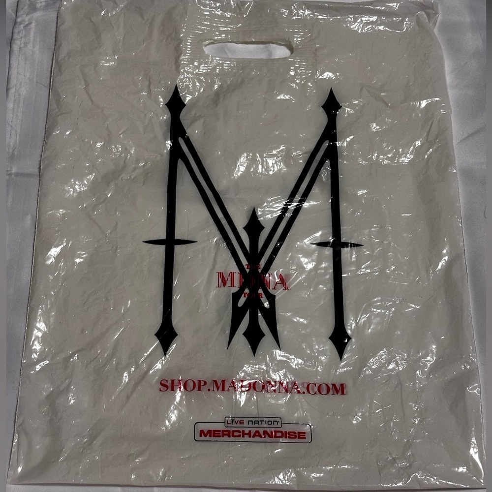 Madonna- MDNA Merchandise Plastic Bag from Concert Tour - Used